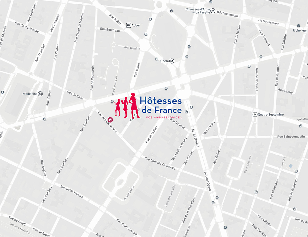 contact Hôtesses de France - map